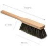 14.2" Hand Broom Soft Bristles Cleaning Brush, Dusting Brush with Wooden Handle, Clothes Brush, Handheld Car Broom, Long Counter Dust Brush, Bench Brush view 2