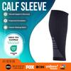 Calf Compression Sleeves for Men and Women - (1 Pair) Footless Compression Socks Support for Varicose Veins, Nursing, Pregnancy, Running - PhysFlex Leg Sleeve Brace for Shin Splints, Pain Relief and Reduces Swelling (Black, Medium) view 3