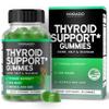 Thyroid Support For Women & Men (90 Gummies) Ashwaganda, Iodine, Bladderwrack, Kelp, & Schisandra - Support Supplement - Delicious Apple Flavor - Non-GMO, Vegan & Gluten-Free (90 Count) view 1