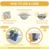 BYTTME Reusable Beeswax Wrap - 9 Pack Beeswax Wraps for Food, Eco-Friendly Beeswax Food Wraps, Bread Sandwich Wrapper - Reusable Food Storage Wrap Set with Flower Butterfly+Mesh Bag view 4