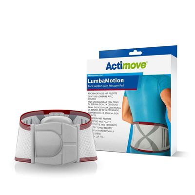 Actimove Professional LumbaMotion Back Support with Pressure Pad | Lumbar Sacral Support Belt for Lumbar Lower Back Support Belt for Sciatica, Herniated Disc, Scoliosis Back Pain Relief - Choose Your Size & Color