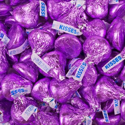 180 Pcs Purple Candy Hershey's Kisses Milk Chocolate (1.8 lbs)