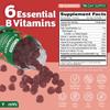 B Complex Gummies with Vitamin C  Great Tasting 1 a Day Energy & Nervous System Support for Adults  Vegan, Kosher, Non-GMO Vitamin B Complex Gummies with B12, B6, & Folic Acid  70 Count (2 Pack) view 3