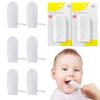 UPIQNG Baby Finger Toothbrush 12Pcs Toddler Gauze Mouth Cleaning Cotton Infant Tongue Scraper Cleaner Newborn Baby Teeth Gingiva Cleaning Tool view 1