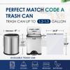 120 Counts 1.2 Gallon Mini Drawstring Trash Bags Garbage Bags by RayPard, Small Strong Plastic Bags fit 4-5L Trash Can for Home Office Kitchen Bathroom Bedroom, White Waste Basket Liners view 2