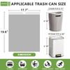 132 Count-Small Trash Bags,4 Gallon Trash Bag Drawstring,White Bathroom Garbage Bags,Tear-Free Garbage Bags,Plastic Wastebasket Liners for Toilet Home Office and Bedroom view 2