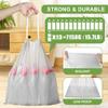 132 Count-Small Trash Bags,4 Gallon Trash Bag Drawstring,White Bathroom Garbage Bags,Tear-Free Garbage Bags,Plastic Wastebasket Liners for Toilet Home Office and Bedroom view 4