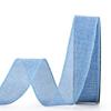 YAMA Burlap Wired Ribbon, Baby Blue, 1-1/2 inch x 20 Yards, for Crafts, Wreath, Bow Making, Gift Wrapping, Christmas and Home Decoration view 1