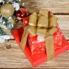 YAMA Red Glitter Wired Ribbon, 2-1/2 inch x 20 Yards, Red Christmas Wired Ribbon for Christmas Tree, Gift Wrapping, Wreath, Crafts, Bow Making and Party Decoration view 4