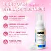 Buqikma Lash Shampoo Kit Eyelash Extensions Cleaning Kit with Mini Fan Rinse Bottle & Brushes - Oil Free Lash Cluster Cleaner for Eye Lash Extension Maintenance Deep Cleansing & Personal Use, Black view 2
