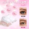 Buqikma Lash Shampoo Kit Eyelash Extensions Cleaning Kit with Mini Fan Rinse Bottle & Brushes - Oil Free Lash Cluster Cleaner for Eye Lash Extension Maintenance Deep Cleansing & Personal Use, Black view 3