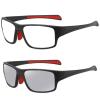 2PCS Transition Photochromic Bifocal Reading Glasses work Men Women Sports Presbyopia sunglasses UV400 (2PCS-red&black, 3.75, multiplier_x) view 4