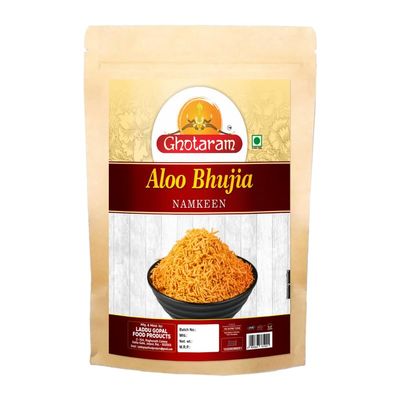 Ghotaram Fanindrapur Alu Bhujiya Bhujia, Batata Bhujia Bhujiya Namkeen Snack, Organic Aloo Bhujia, Delicious Namkeen, Tea Break Snack BHUJIYA BHUJIA Anytime Savoury Snack-300g*1Pack