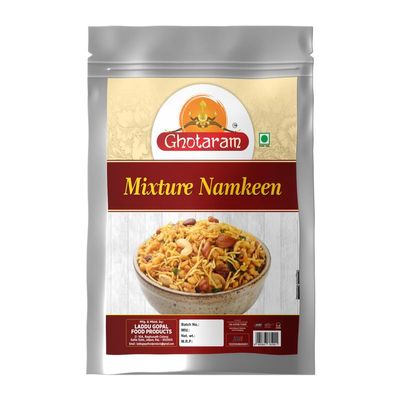 Ghotaram Old Delhi Khatta Meetha Namkeen Snacks Tasty & Crunchy Tea-time Namkeen, All time Favourite Indian Snacks, Namkeen, Ready to eat, No Preservatives, Crsipy & Light Snacks-350g*1Pack