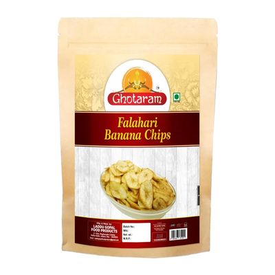 Ghotaram Karpuravalli Banana Kella Kela Chips wafers Namkeen Snack, Varkala Kerala Falhari Banana Chips Tasty Yummy Snack Healthy Snack With Goodness Of Malabar Black Pepper-250 * 1Pack