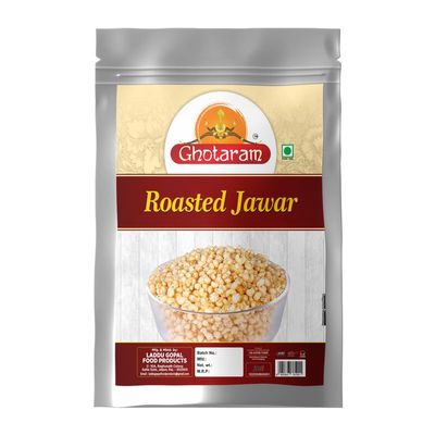Ghotaram Amravati Authentic Sorghum Jowar Jawar Puff Kurmura Kurmure Murmura Murmure Puff Snack, Crispy, Namkeen, Ready to eat, Snacks, Preservatives Free Tea Time Snacks-350g*1Pack