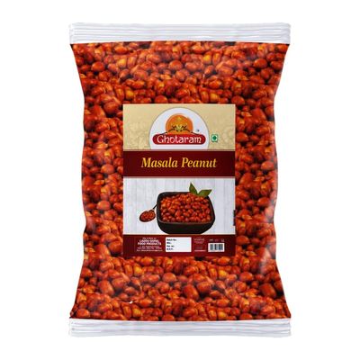 Ghotaram Marwar's Organic Masala Peanut Namkeen, Organic Namkeen, Rich in Protein, Crunchy & Spicy, Fried in Pygmy Groundnut Oil, Healthy Indian Snacks, No Preservatives-250 * 1Pack