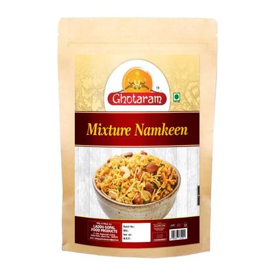 Ghotaram Navratan Mixture All time Favourite Indian Snacks, Namkeen, Ready to eat, No Preservatives, Crsipy & Light Namkeen Snacks, Made In Healthy Natural Groundnut Peanut Oil-300g*1Pack