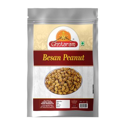 Ghotaram Besan Java Nuts Ready to Eat Nut Cracker Namkeen Tasty Peanuts with Masala Coated, Crispy Peanuts Moongfali Daane, Chemical Free Spicy Healthy Indian Snacks-250 * 1Pack