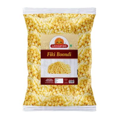 Ghotaram Aslee Marwadi Boondi, Fiki Boondi For Raita, Plain Boondi Snacks Bundi Munchy Crunchy Snacks, Organic Sada Boondi for Raita Dahi Bhalla, Dahi Papdi Chaat Nukti-300g*1Pack