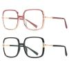 helena Oversized TR90 Square Photochromic Bifocal Reading Glasses for Women Fashion Computer Readers Female (black+pink, 3, multiplier_x) view 2