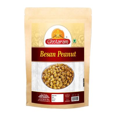 Ghotaram Chanyache peeth groundnuts Masala Peanuts Healthy Peanuts, Crunchy and spicy, Rich in Protein, Evening Teatime wholesome snack Ready to Eat Crispy Namkeen-350g*1Pack
