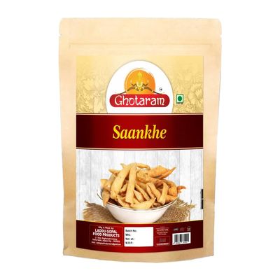 Ghotaram Organic Namkeen Gujrati Namkeen Snack Saloni, Mathri Fresh Crispy Breakfast Matthi, Homemade Classic Indian Mathri Snack Perfect for Tea Time or Anytime Snacking-350 grams*1Pack