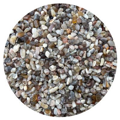 0.5 Pound Natural Semi Botswana Agate Gemstone Chips, Crushed Mini Botswana Agate Tumbled Crystal, Undrilled Crystal Chips (Botswana Agate)