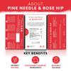 Nutra Tea - Pine Needle & Rose Hip Tea | Pine Needle Tea | Rose Hips Tea - 20 Tea Bags - Herbal Tea view 2