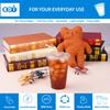 EDI Ultra Clear PET Plastic Cups - Crack-Resistant, BPA-Free, Disposable, 24 oz, 100 Count, Ideal for Parties & Everyday Use view 2