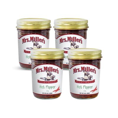 Mrs. Miller's Hot Pepper Jelly 9 Ounce (Pack of 4)