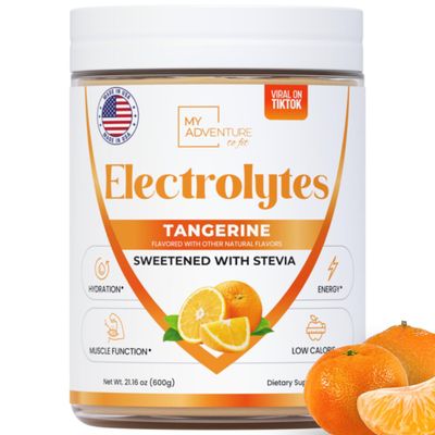 Zero Sugar - Tangerine Electrolytes Powder - Refreshing Hydration - Caffeine Free Energy with All Natural Ingredients - Vegan Keto & Paleo - Sugar Free Electrolytes Hydration Drink Mix - 120 Servings