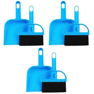 POPETPOP 3pcs Animal Cage Mini Broom Pet Hair Broom Hand Broom and Dustpan Set Vivarium Tank Mini Broom and Brush Pet Supplies Pet Cage Guinea Mini Saucepan Cage Cleaner