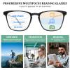 COJWIS 3 packs Progressive Multifocus Reading Glasses for Women Men UV Protection Contains Multifocal Sunglasses with Spring Hinge (3 Mix-1 Color, 2.50, multiplier_x) view 3