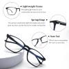 COJWIS 3 packs Progressive Multifocus Reading Glasses for Women Men UV Protection Contains Multifocal Sunglasses with Spring Hinge (3 Mix-1 Color, 2.50, multiplier_x) view 4
