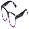 Calabria R773 Designer Colorful Reading Glasses +0.75 Purple Men Women Classic Readers Trendy Eyeglass w/Soft Case view 1