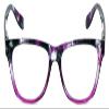 Calabria R773 Designer Colorful Reading Glasses +0.75 Purple Men Women Classic Readers Trendy Eyeglass w/Soft Case view 2