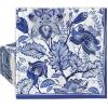 AnyDesign 80 Pack Blue Floral Paper Napkin Disposable Blue and White Flower Luncheon Napkin 6.5 x 6.5 Inch Retro Floral Dessert Dinner Hand Napkin for Birthday Wedding Baby Shower Bridal Shower view 1