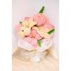 Emivery Pipe Cleaners Flower Bouquet, Artificial Pink Flower Bouquet Plush Flowers with Gift Box Handmade Pipe Cleaner Craft Bouquet Mother's Day Birthday Graduation Festive Gift Home Decor view 3