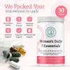 2nd Springs Daily 7 Essentials Women's Vitamin Pack -7 Pack Complete Women's Multivitamin Packet with Energy, Metabolism, Immune System, Female Health Support with Probiotics, More view 2