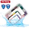8, 12 & 20 Compartment Large Pill Cases with Airtight Seal - Silicone Gasket Waterproof Med Box with Medication Map (Combo Pack - 20, 12 & 8 Compartment) view 2