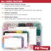 8, 12 & 20 Compartment Large Pill Cases with Airtight Seal - Silicone Gasket Waterproof Med Box with Medication Map (Combo Pack - 20, 12 & 8 Compartment) view 3