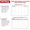 8 & 20 Compartment Large Pill Case with Airtight Seal - Silicone Gasket Waterproof Med Box with Medication Map (Combo Pack - 20 & 8 Compartment) view 4