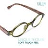 2SeeLife Small Round TR-90 Reading Glasses for Men & Women - Narrow-Medium Fit, Sturdy Frame, Spring Hinges, Retro Readers, Green, +0.75 view 2