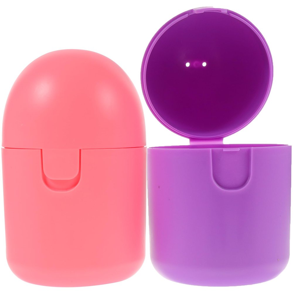 2Pcs MenstrualCup Steamer Cleaner, Period Cup Holder, High-Temperature, Portable Storage Container, Assorted Colors 3.54 * 1.96 * 1.96 Inch, Pp Material