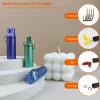 Small Pill Organizer Box Waterproof Keychain Pill Holder Portable Travel Pill Container Metal Case with Keyring for Outdoor Camping Travel view 4