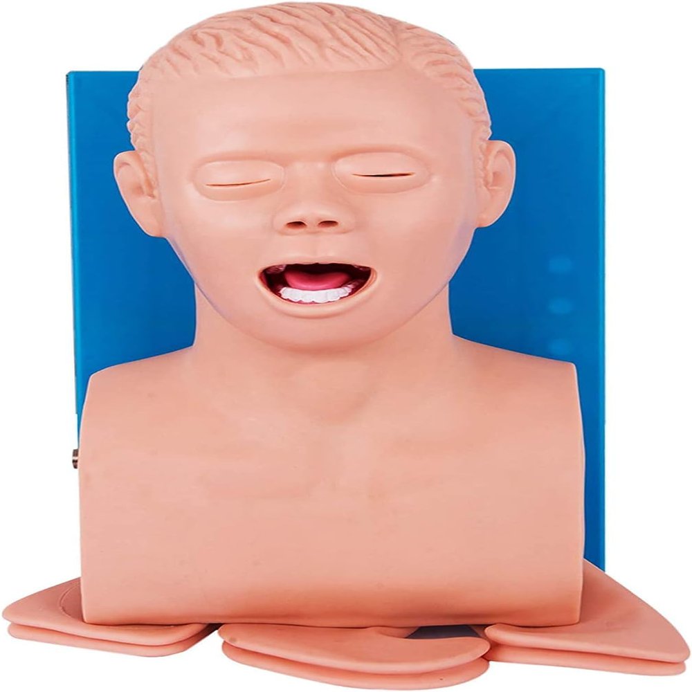 CHROX PVC Adult Intubation Manikin Tracheal Intubation Training Simulator Model with Alarm Science Lab Education with Alarm
