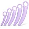 Tisancy 5 Size Silicone Pelvic Floor Muscle Dilator Exerciser Trainer Set Silicone Dilators for Pelvic Floor Personal Massager Tool (Purple) view 1