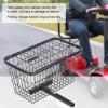 Saluaqui Mobility Scooter Basket, Spacious Foldable Rear Accessory Basket, Electrombile Rear Storage Basket Iron Large Portable Basket Outdoors view 2