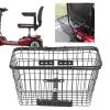 Saluaqui Mobility Scooter Basket, Spacious Foldable Rear Accessory Basket, Electrombile Rear Storage Basket Iron Large Portable Basket Outdoors view 3